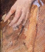 Mary Cassatt Detail of  The woman in Black France oil painting artist